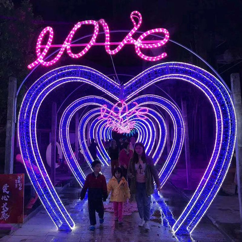 Heart Shape Arch 3D Motiv Light