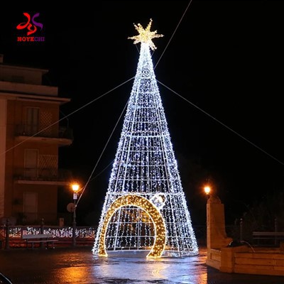 LED Motiv Spiral Kegle Juletræ