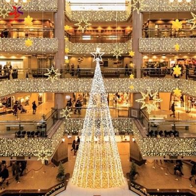 Supermarked kommercielt LED juletræ